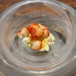 ル クーリュズ - リオレ(炊いたお米のデザート)、いちご、かぼすと蜂蜜のソース