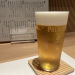 よしみつ - グラスに気泡がない至高ビール