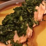 サンチャ フカミ - 蒸し鶏ニラダレ