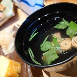 亀喜寿司 - お吸い物も美味しい♪ホッキ入り〜