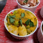 クラッカ イタリアン - 帆立小柱のタルタル唐墨がけ