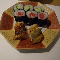 鮨長 -  穴子と巻物