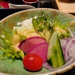 Japanese cuisine Hanakidori - 蔬菜拼盘味噌美乃滋沙拉酱