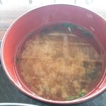 田子の浦港 漁協食堂 -  お味噌汁