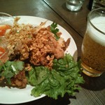 フェンネル -  唐揚げ。揚げたニンニクも美味しい！