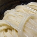 手打うどん 丸亀渡辺 - しょうゆうどん¥450内　美味い。柔らかいのにぐにゅぐにゅ弾力がある。ずっと食べていたい。薬味も辛味がなく優しく美味い。