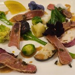 モンブーシェ - 三浦地野菜とマグロの一皿