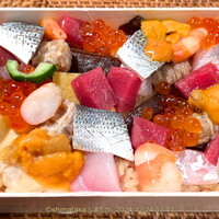 蛇の市 本店 - 特上丼を折詰にしてもらいました