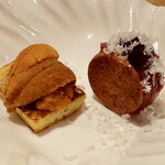 Filemone - ウニのブリオッシュと馬肉のサブレ