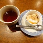 釜めし菜時記 さき亭 - デザート葛餅とほうじ茶