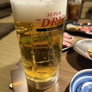 七輪 もくもく - ドリンク写真:「生ビール 大」¥920
