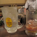 地鶏串焼Take Gu shi -  メガジョッキー有ります。