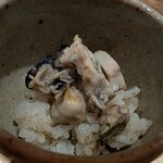 鮨割烹 流 - 牡蠣の炊き込みごはん