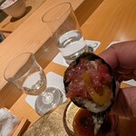 鮨割烹 流 - トロタクで〆