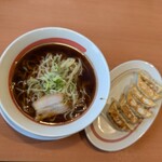 幸楽苑 - ブラック素ラーメンギョウザセット