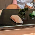 鮨割烹 流 - 鯛の昆布締め