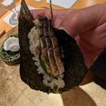 鮨割烹 流 - しめさば   シャリが赤酢