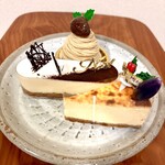 パティスリー クロレ - 和栗モンブラン　アールグレイ　チーズケーキ