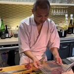 上物天然海鮮カツオ - 