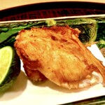 多仁本 - ゴツい虎河豚の唐揚げ　旨いに決まってますな♫