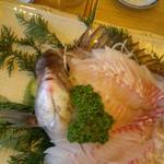 まるは食堂旅館 - 鯛活造り（単品）。