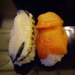 錦州寿司 - あわび・赤貝