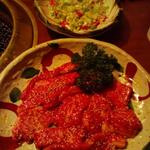 炭焼き はな牛 東海店 - 和牛カルビのねぎ塩・和牛カルビのタレ