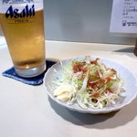 喜美松 - 生ビールと突き出し