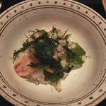 龍吟 - みる貝のひもとワカメ・筍のご飯