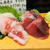 大衆酒場 虎太郎 - 千葉県産 黒鯛刺し、　勝浦産 鰹刺し