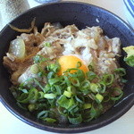 ラーメン かなで食堂 -  ランチセットの旨トロ叉焼丼(+160円)