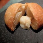 蒼 - 雉子谷さんより、百合根 "月光"。この後そっと閉じて持ち帰らせていただく。実はコレ、翌日がまた美味しいの (^^♪