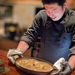 蒼 - ナンカ、ちょっと嬉しそうな峯村シェフ。