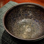 蒼 - 愛媛藤本漁師さんより　神経〆真鯛のコンソメ。鯛の良いところだけをギュッと濃縮した、クリアすぎるコンソメ。細胞に染み渡り、細胞が万歳している＼(^o^)／