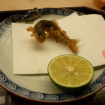 懐石料理 桝田 -  鮎のから揚げ