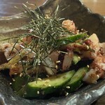 焼きもの家 慶 - たこときゅうりの梅肉和え@880円