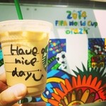 スターバックス・コーヒー - いつものスタバ もアイスダブルトールラテにチェンジ♪
      さて、6月といえばば【2014 FIFA WORLDCUP BRAZIL】ヒルズにも特設ブースがオープンするなど徐々に盛り上がってきました。さ、世界でいちばん熱い夏 を楽しみましょう♪ 
