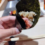 銀座のみこ寿司 - トロ手巻き