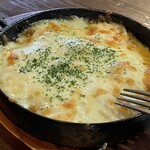 焼きもの家 慶 - 鉄板なコスパ、明太もちチーズ焼き@700円