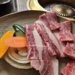 やきにく　なか園 - 黒毛和牛とりんどう豚のセット