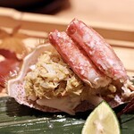 玄水 - 北海道産毛蟹の甲羅盛り