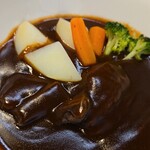 キッチン ブルー グローブ - ソースか多くて、牛タンが見えない