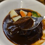 キッチン ブルー グローブ - 手前からひと口