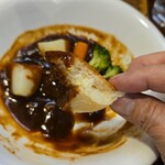 キッチン ブルー グローブ - 再びパン