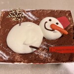 C3 - 料理写真:雪だるまのクリスマスティラミス