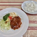 洋食屋 - 日替りランチ(B)ハンバーグステーキ