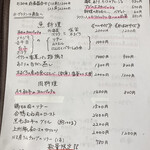 べヴィトーレ - メニュー