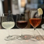 CANE & Gatto - 左からリモーネ キール アペロール 食前酒三兄弟