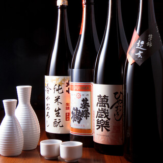 "We offer a carefully selected collection of fine sake from across Japan."