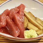築地 布恒更科 - マグロ漬け